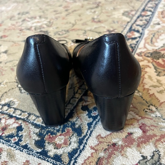 Cole Haan Elsie Black patent wedge W5.5 2.5 inch heel BNIB - Picture 4 of 8